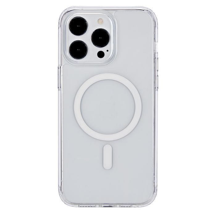 eSTUFF Magnetic hybrid case, pre iPhone 15 Pro ES67140027, číry
